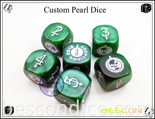 Custom Pearl Dice